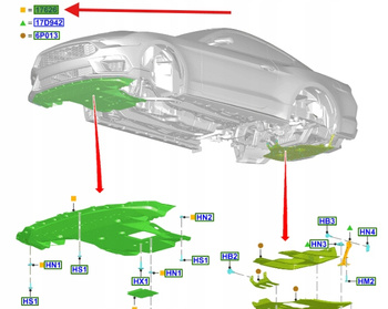OSŁONA POD ZDERZAK FORD MUSTANG Mk6 2517804 _ MR3B-6A975-AB