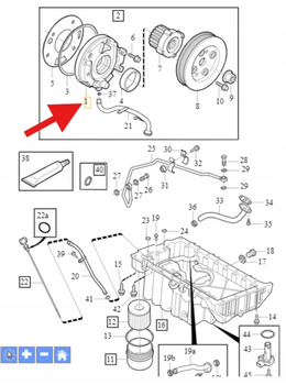 POMPA OLEJU BENZYNA B5 VOLVO S60 V60 2011- XC60 XC70 V50 C30 OE 30650144