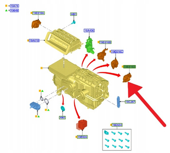 SILNIK EGULACJI NAWIEWU FORD KUGA FOCUS OE 2018- 2209787 _ JX6A-19E616-CA