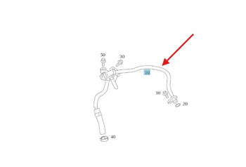 PRZEWÓD ODPOWIETRZAJĄCY UKŁADU CHŁODZENIA DIESEL OM629 MERCEDES A6292000158