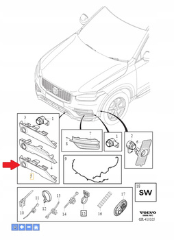 MOCOWANIE CZUJNIKÓW PARKOWANIA PDC PRZÓD VOLVO XC90 2016- OE 31414471