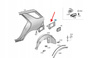 UCHWYT BŁOTNIKA PRAWY TYŁ MERCEDES ML GLE W166 OE A1666372400