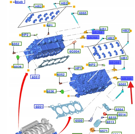 CZUJNIK POŁOŻENIA WAŁKA ROZRZĄDU FORD MUSTANG 5.0 1809004 _ 9L8E-12K073-AD