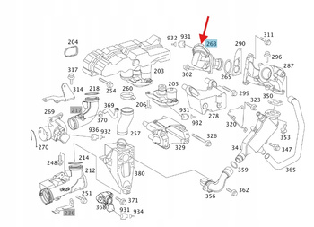 ZAWÓR EGR DIESEL M646 M648 MERCEDES OE A6461402760