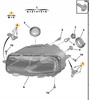 Zestaw naprawczy reflektora Citroen C4 Cactus OE 1611288080