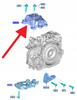 ŁAPA PODUSZKA SKRZYNI BIEGÓW 2.3 EB FORD FOCUS 18- 2368919 _ KX61-7M121-AC