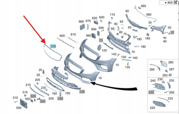 CHROMOWANA RAMKA GRILLA PRZÓD MERCEDES E klasa W213 W238 OE A2138850200