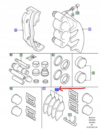 KLOCKI HAMULCOWE PRZÓD FORD TRANSIT Mk3 Mk4_1301592_93VX-2K021-BB