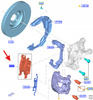 KLOCKI HAMULCOWE PRZÓD FORD EDGE 2018- 2021 6068532 _ F2GC-2001-CF