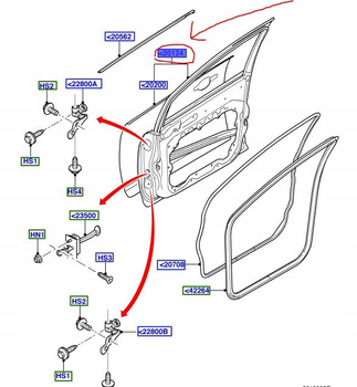 DRZWI PRZEDNIE RH FORD FOCUS Mk2 KOMBI 2004-2008_1505703_P4M51-A20124-AE
