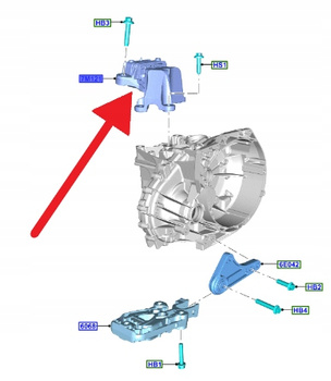 ŁAPA PODUSZKA SKRZYNI BIEGÓW DIESEL FOCUS 2018- OE 2334628 _ JX61-7M121-GC