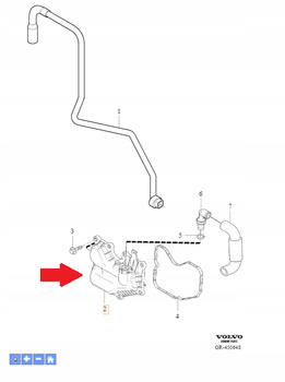 SEPARATOR OLEJU ODMA SILNIKA 1.8 2.0 B4 VOLVO S80 V70 2008- S40 OE 30757394