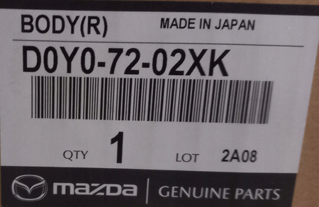 Drzwi prawe tylne - Mazda 2 DJ_D0Y07202XK