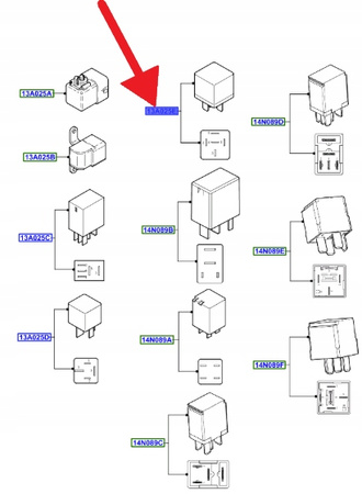 PRZEKAŹNIK OGRZEWANIA TYLNEJ SZYBY FORD OE 88AG-18C641-AB 1387506