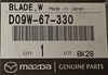 Pióro wycieraczki prawe - Mazda 2 DJ_D09W67330