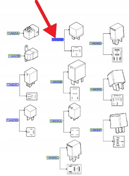 PRZEKAŹNIK OGRZEWANIA TYLNEJ SZYBY FORD OE 88AG-18C641-AB 1387506