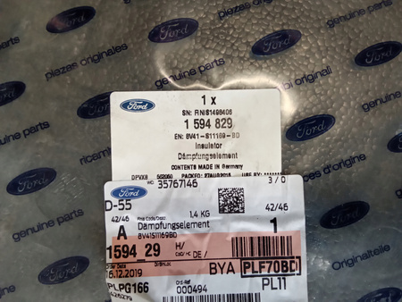 WNĘKA KOŁA ZAPASOWEGO LEWA FORD KUGA Mk1 2008- 1594829 _ 8V41-S11169-BD