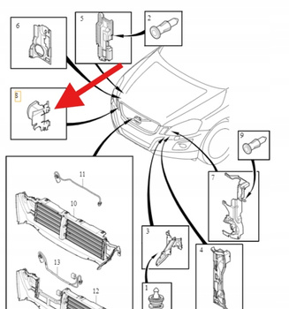 LEWA KIEROWNICA POWIETRZA VOLVO XC60 2015- OE 31455605