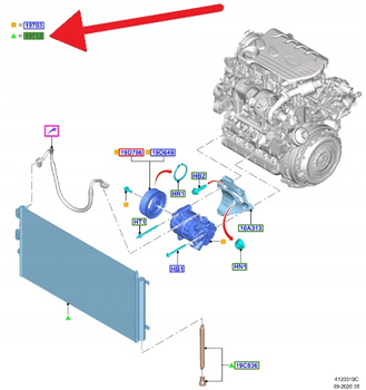 CHŁODNICA KLIMATYZACJI 1.0 1.5 FORD FOCUS 2018- OE 2405238 _ JX61-19710-AC