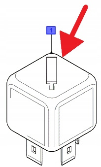 PRZEKAŹNIK 40AMP FIESTA MONDEO KA TRANSIT PUMA 1030360 _ 93BG-13A025-A1B