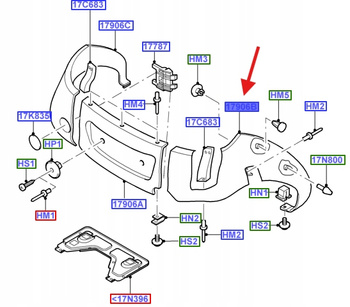 NAROŻNIK ZDERZAKA TYLNY PRAWY KA 1999- 2008 1117134 _ XS51-17864-DEXWAA