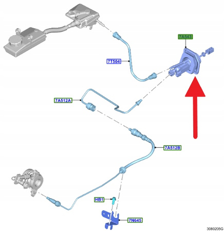 POMPA SPRZĘGŁA MANUAL FORD CMAX FOCUS KUGA OE 1838941 _ BV61-7A542-AB
