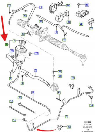 ZBIORNIK OLEJU WSPOMAGANIA TDCI MONDEO 2000- 07 OE 1342472 _ XS71-3R700-AG