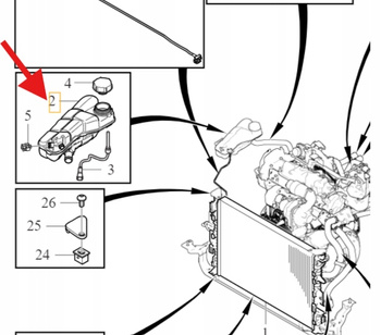 ZBIORNIK WYRÓWNAWCZY VOLVO V40 2013- CC OE 31338764