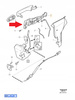 MECHANIZM KLAMKI DRZWI LEWY PRZÓD VOLVO XC90 2003- OE 31253175