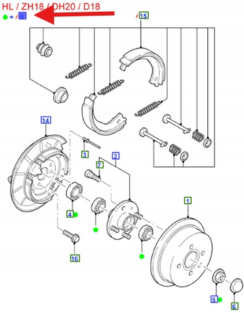 ZESTAW ŁOŻYSK KOŁA PRZÓD FIESTA ESCORT 1990- OE 5024195 _ 91AX-1K028-AA