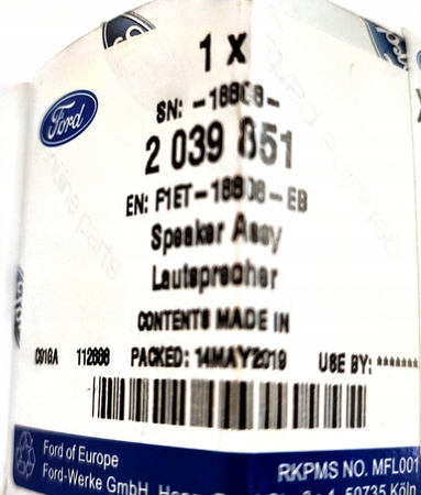 GŁOŚNIK PRZEDNI FORD FOCUS Mk3 2014-2018_2039851_F1ET-18808-EB