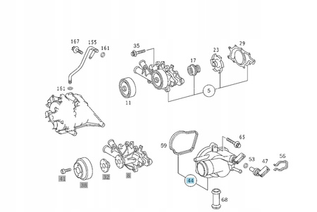 Mercedes-Benz OE 6112000115 termostat