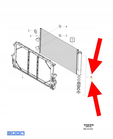 OSUSZACZ KLIMATYZACJI VOLVO XC90 2016- OEM/OE 32339874
