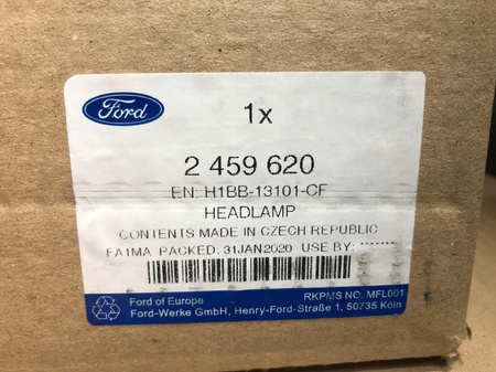 REFLEKTOR PRZEDNI LEWY FORD FIESTA MK8 2017- 2547949 _ H1BB-13101-CJ