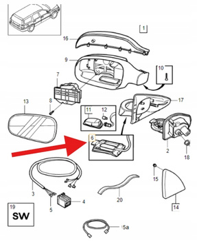 CZUJNIK TEMPERATURY ZEWNĘTRZNEJ VOLVO S60 V70 2000- XC70 S80 OE 30634727