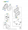 Szczęki hamulcowe - Ford Focus Mk1 Mk2_1569480_ME3M5J-2D240-AA