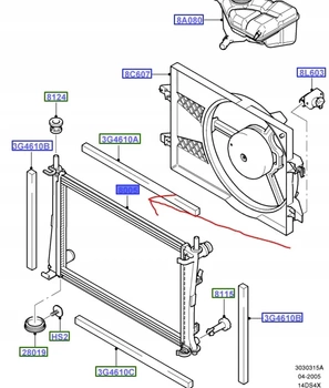 CHŁODNICA WODY FORD FUSION 1.4L DURATORQ TDCi 1430653 _ 4S6H-8005-CB