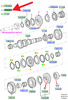 SYNCHRONIZATOR 5 I 6 BIEGU MT82 FORD TRANSIT 07- 1489957 _ AMBK3R-7L127-AA