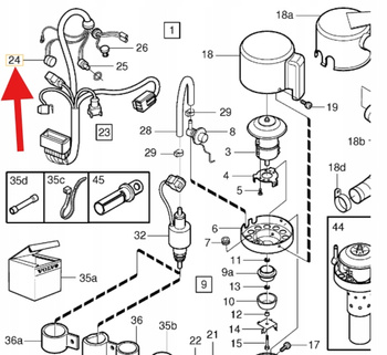 TERMOSTAT OGRZEWANIA WEBASTO VOLVO S80 V70 S60 XC70 XC90 2003- OE 3730414