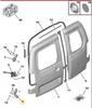 Zawias drzwi tylnych dolny lewy Citroen Berlingo B9 OE 8717C1