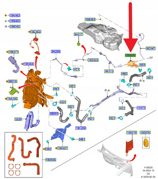 POMPA PALIWA PODGRZEWACZA FORD FOCUS 2018- OE 2540141 _ JX61-18B505-AC