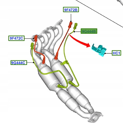 SONDA LAMBDA FORD FOCUS Mk3 2011- 1.6L Duratec _ 1346367 _ 3M51-9G444-DC