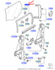 USZCZELKA SZYBY DRZWI LEWY TYŁ FORD FOCUS Mk1 _1229758_2M51-A25825-BA