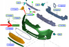 RAMKA CHROMOWANA ZDERZAKA B-MAX 2012-17 1835982 _ AV11-17F816-BA