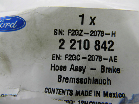 PRZEWÓD HAMULCOWY PRAWY PRZÓD FORD EDGE Mk2 2016-_2210842_G2GC-2078-AD