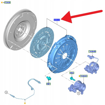 SPRZĘGŁO 1.0 EB MANUAL FORD FIESTA PUMA FOCUS 2018- 2755904 _ H6BG-7540-AH