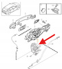 ZAMEK DRZWI PRAWY TYLNY VOLVO V40 2013- OE 31440398