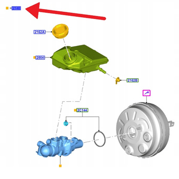 POMPA HAMULCOWA FORD KUGA 2021- FOCUS 2018- OE 2632350 _ KTJX61-2004-AEE