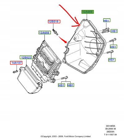 OBUDOWA KOMPUTERA FORD KUGA Mk1 2.0L TDCi 2008-12_1676847_8V41-12A659-AD