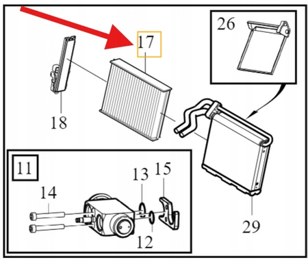 FILTR KABINOWY VOLVO V40 2013- CC OE 31404959